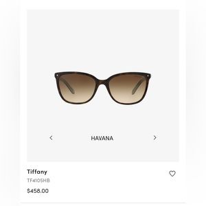 TIFFANY & CO HAVANA SUNGLASSES